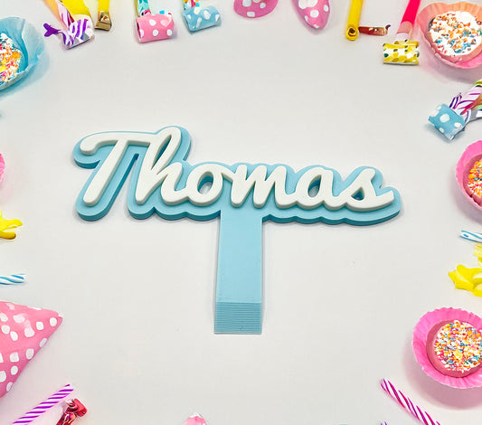 Personalised Cake Name Topper Decoration
