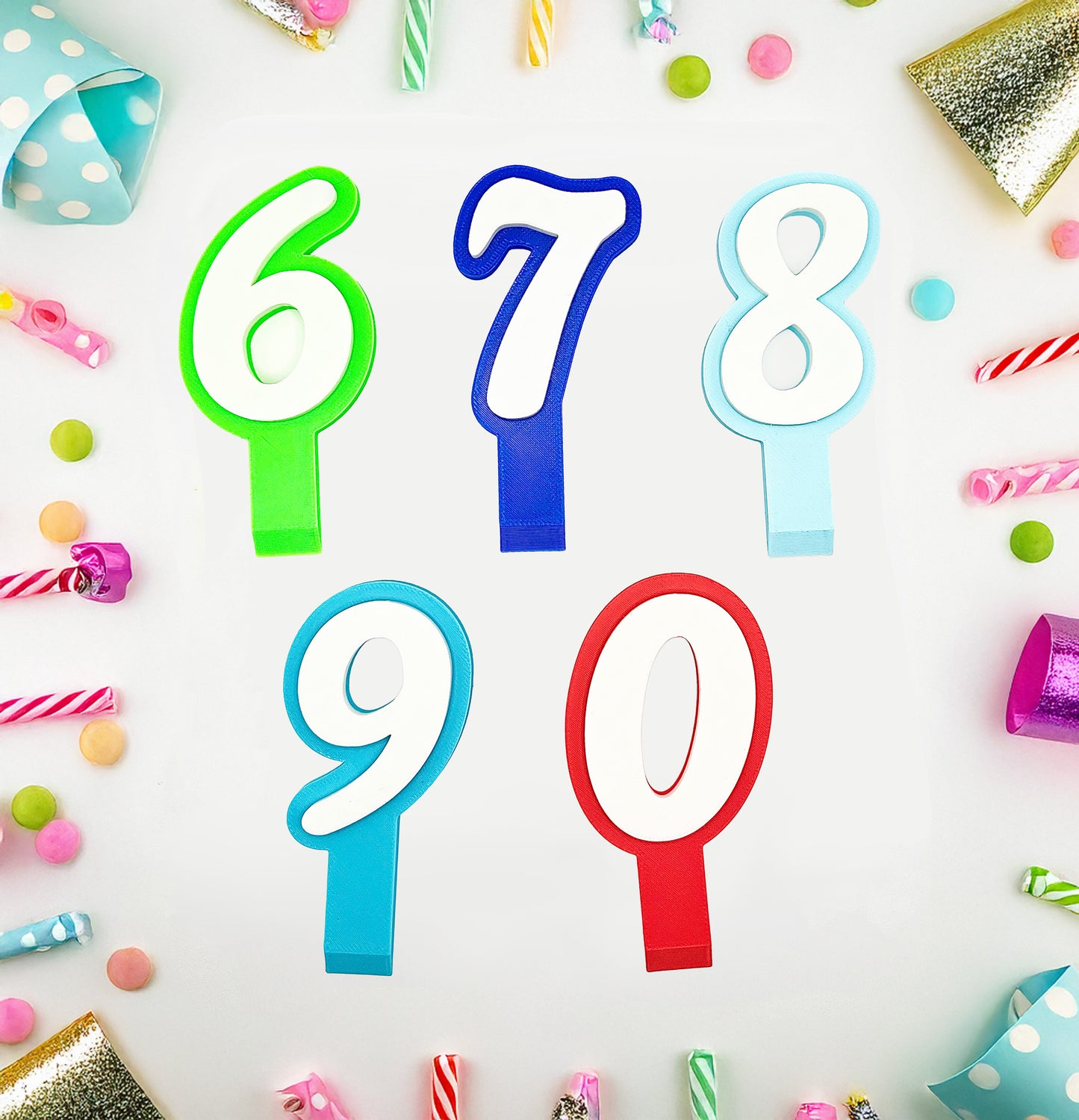 Any Number Birthday Cake Topper Decoration