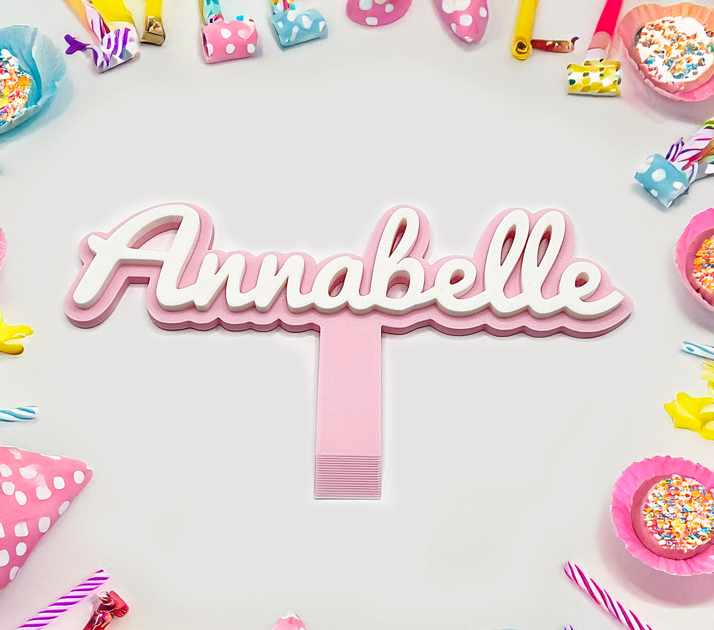 Personalised Cake Name Topper Decoration