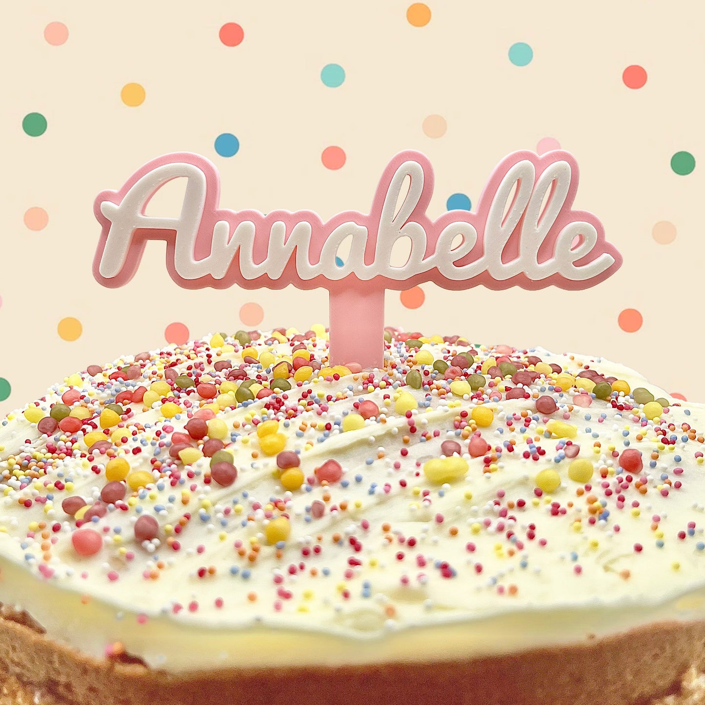 Personalised Cake Name Topper Decoration