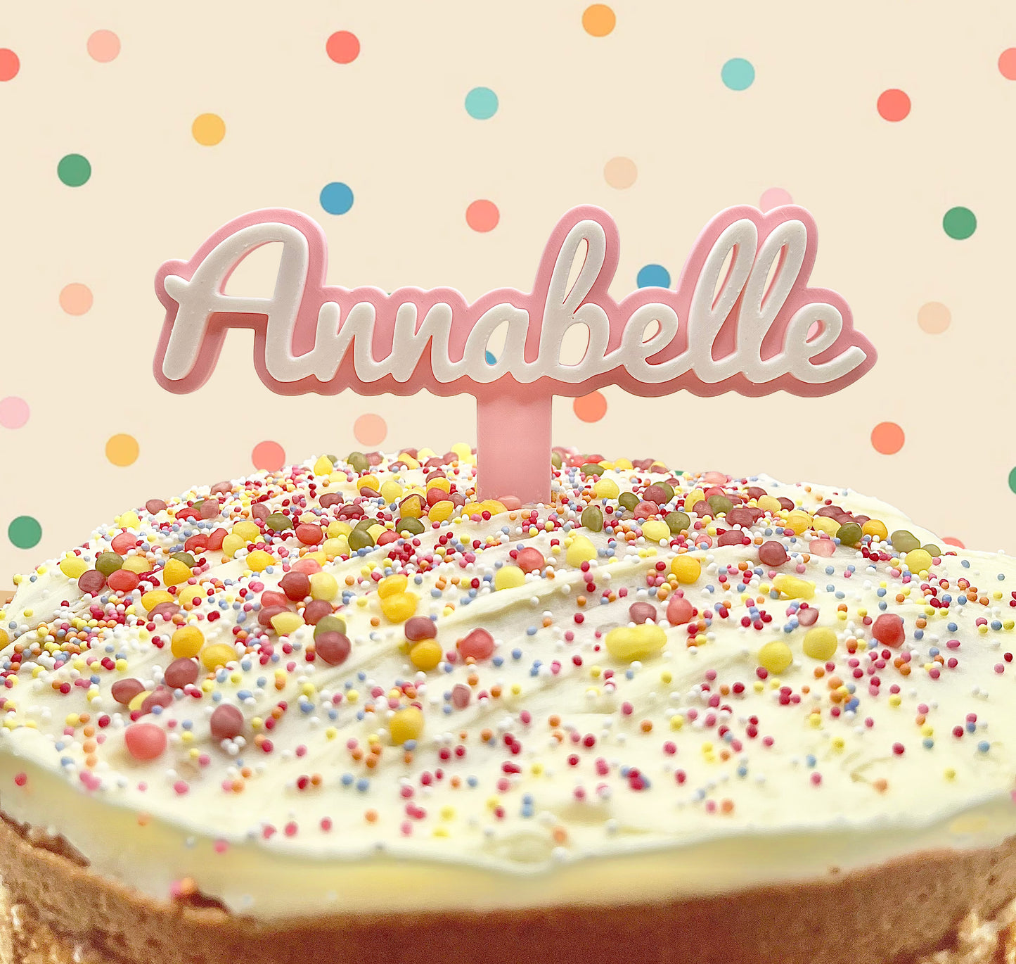 Personalised Cake Name Topper Decoration