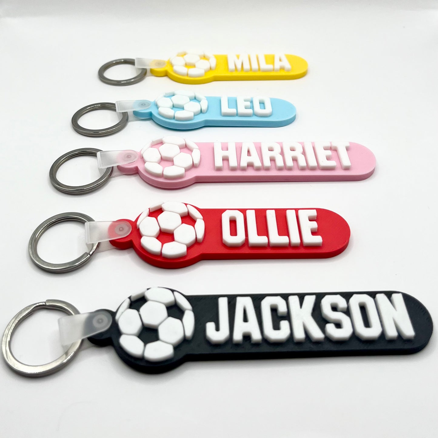 Football Personalised Name Bag Tag