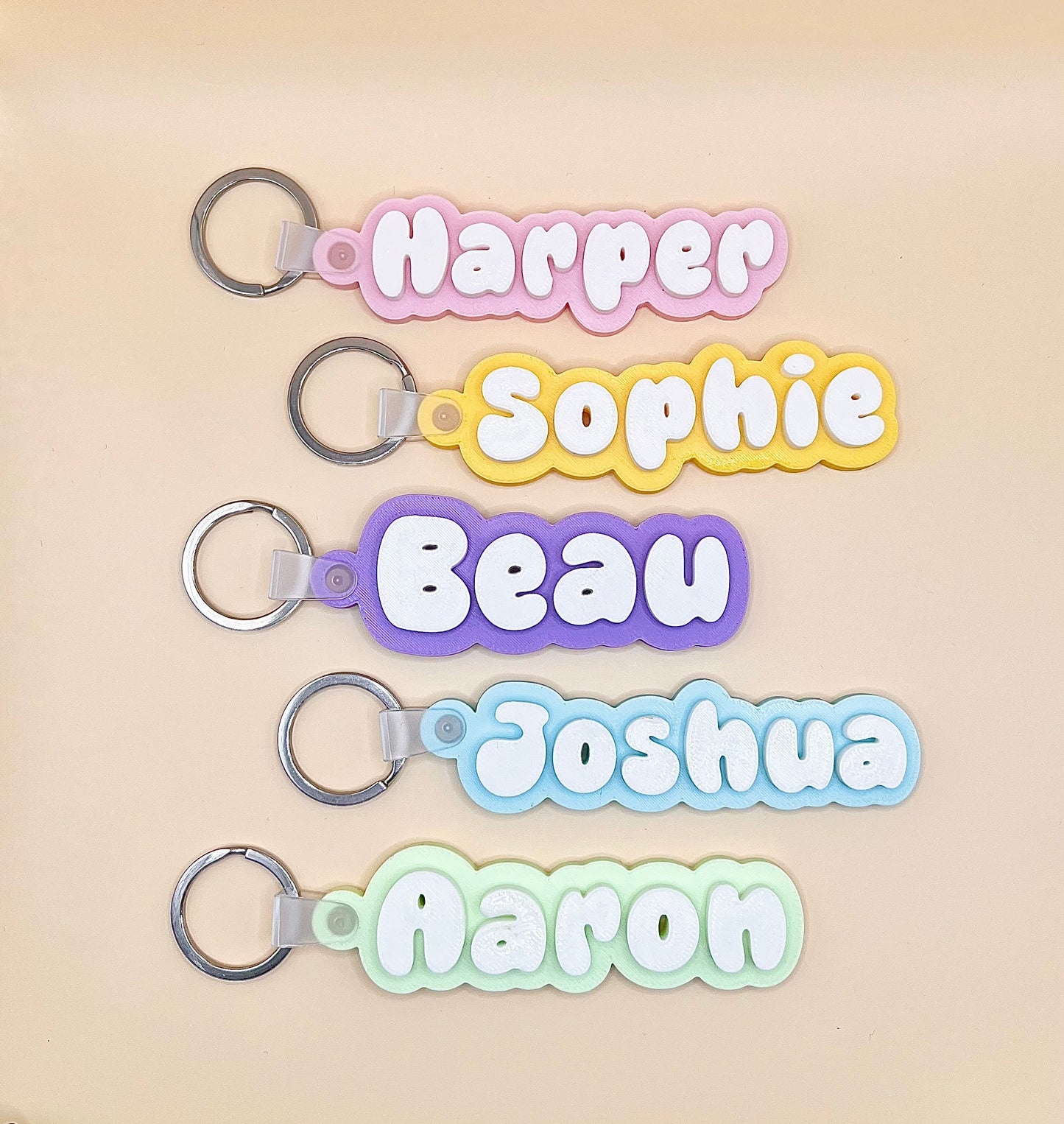 'Bubble' Font - Personalised Name Tag