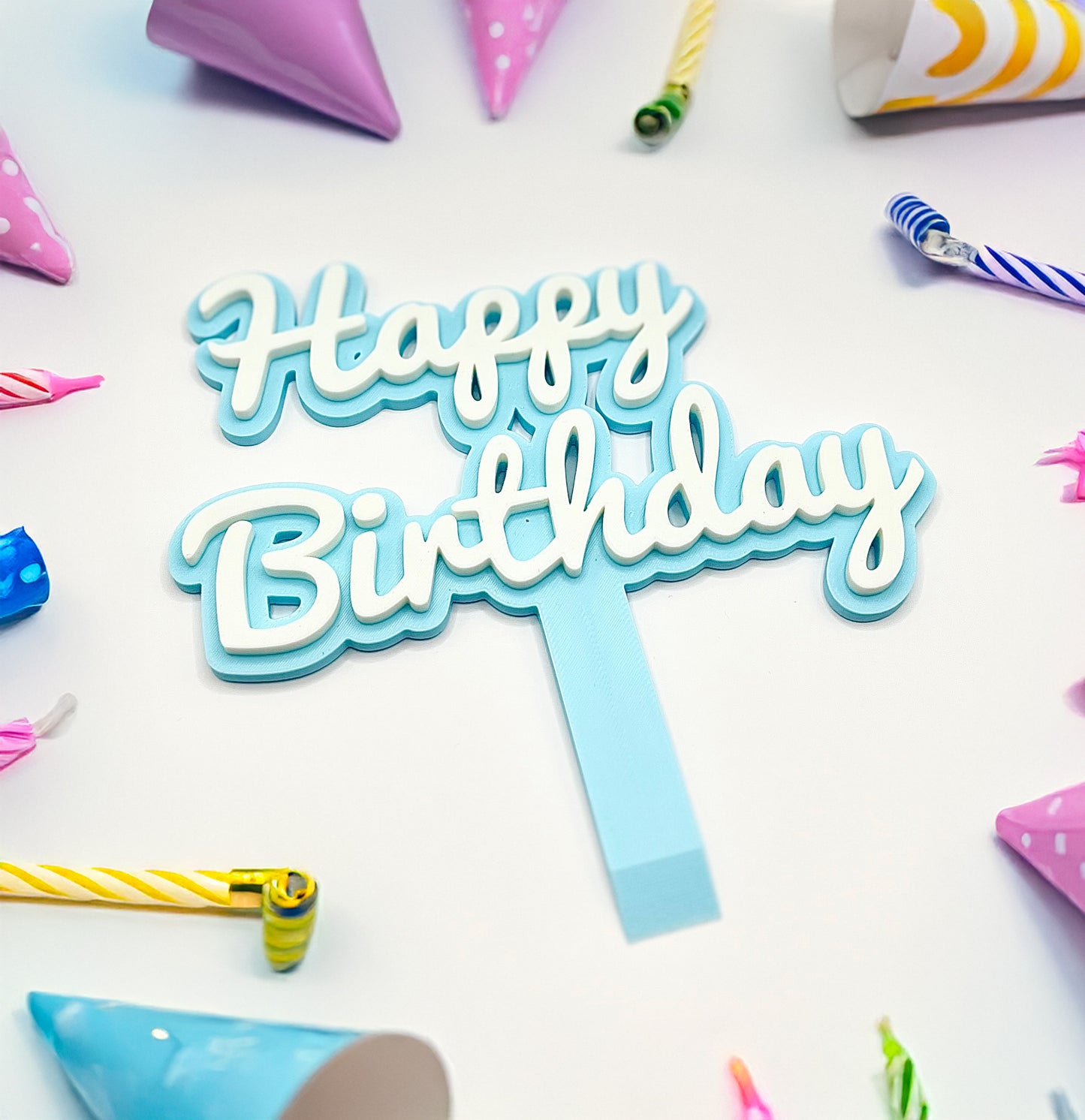 Happy Birthday Cake Topper Decoration