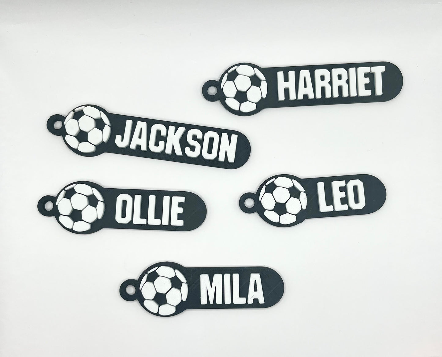 Football Personalised Name Bag Tag