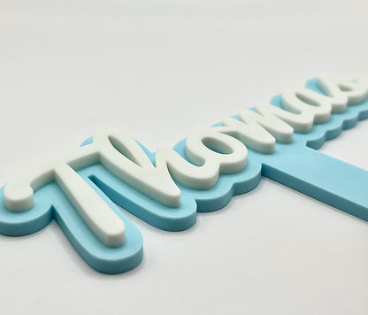 Personalised Cake Name Topper Decoration
