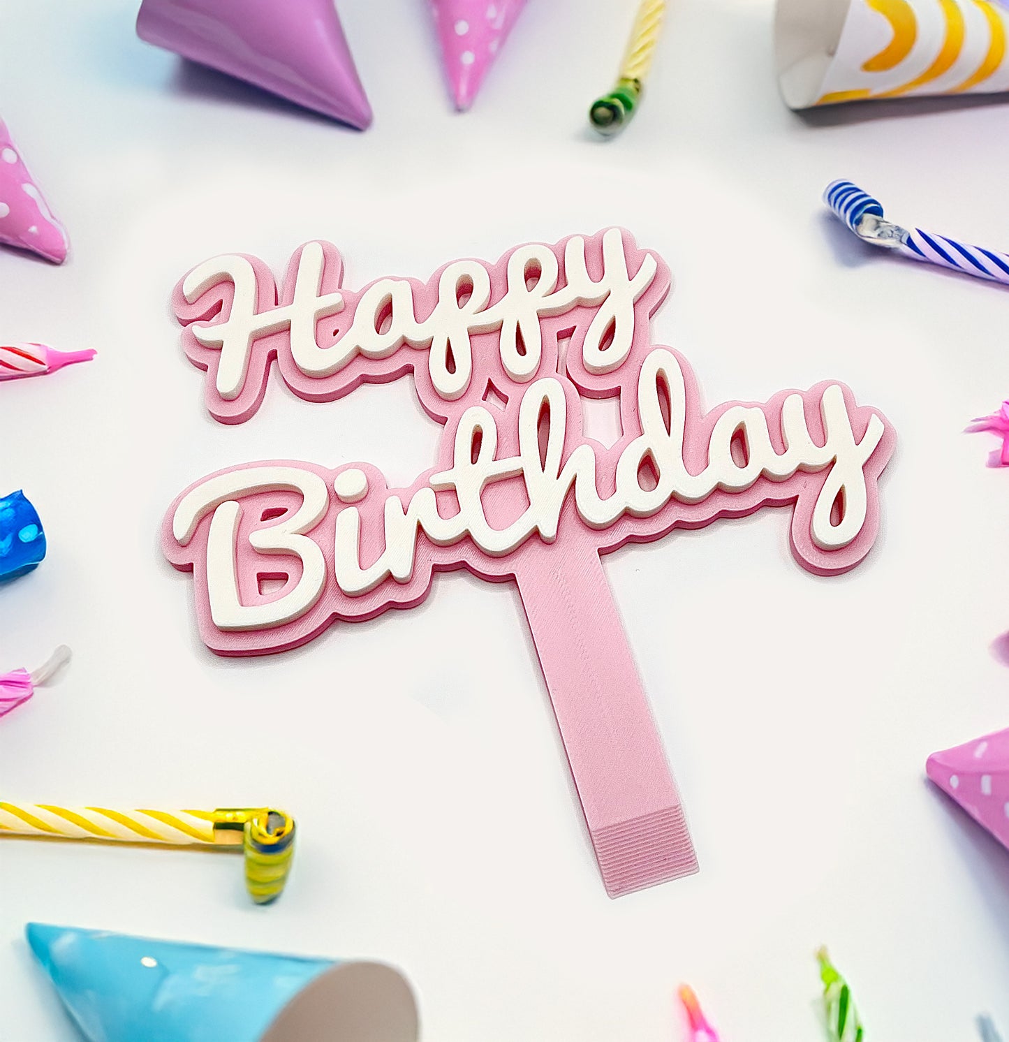 Happy Birthday Cake Topper Decoration