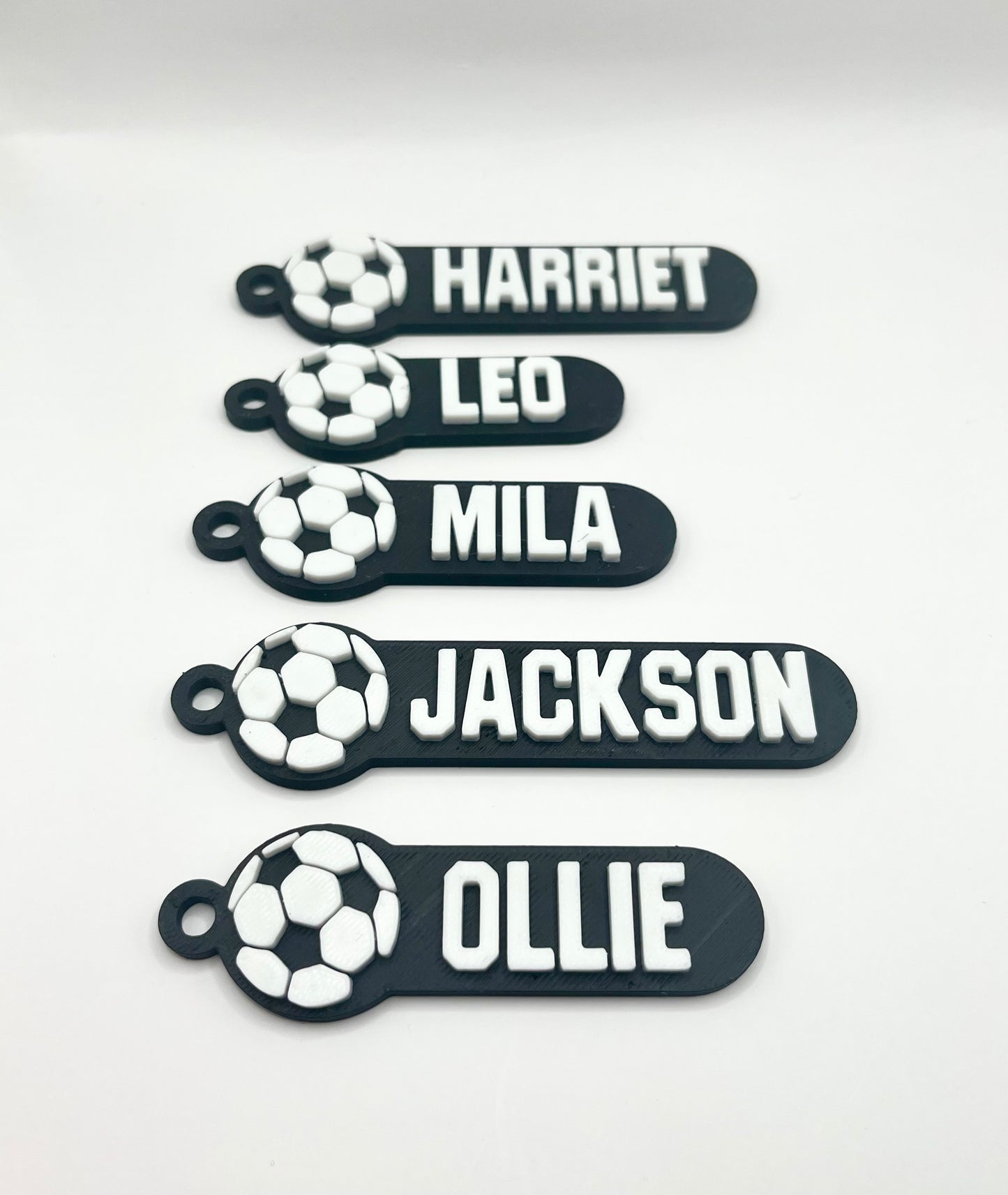 Football Personalised Name Bag Tag