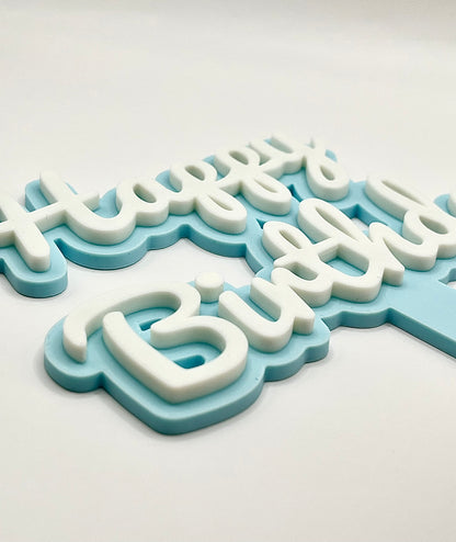 Happy Birthday Cake Topper Decoration