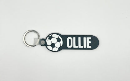 Football Personalised Name Bag Tag