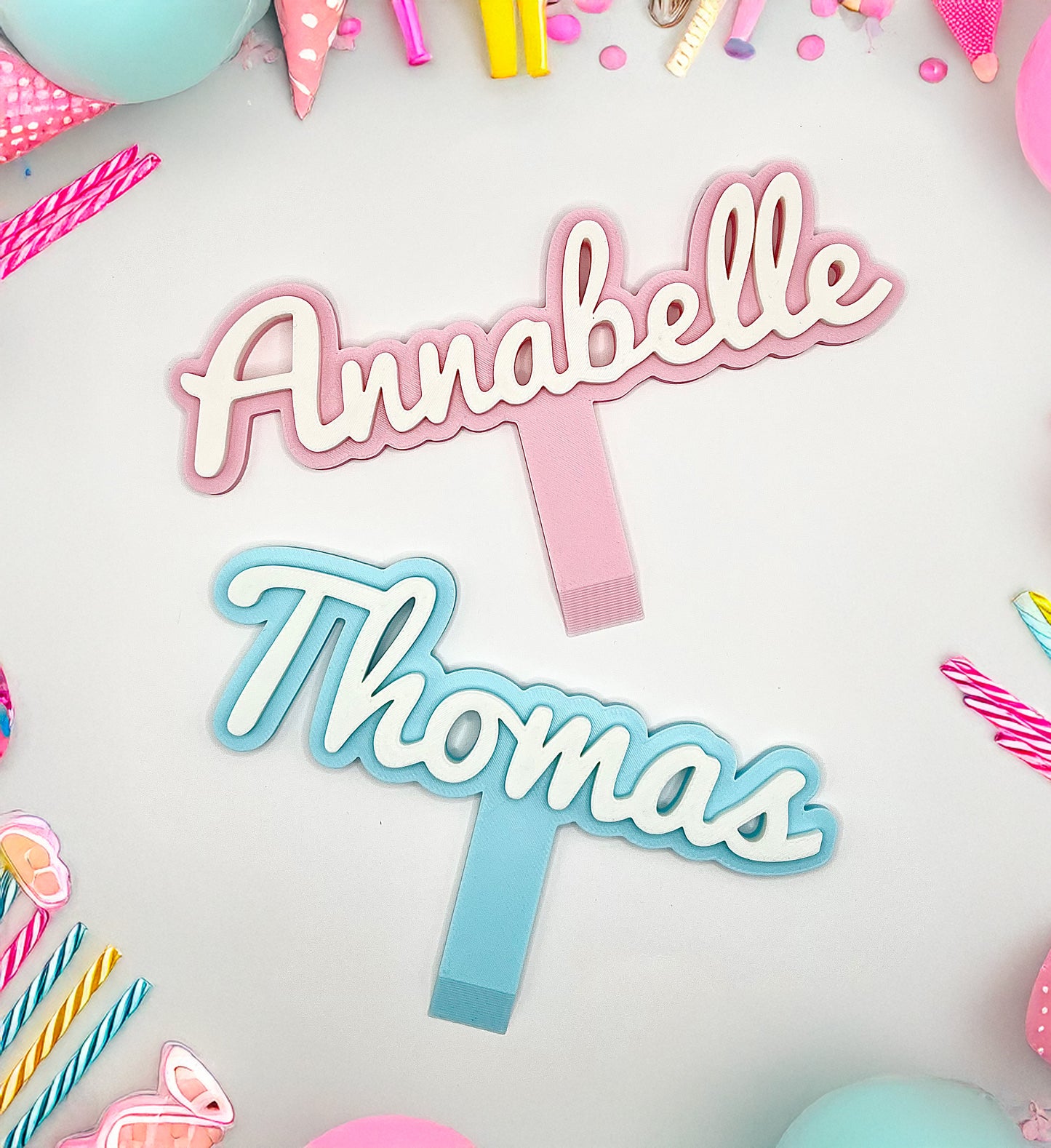 Personalised Cake Name Topper Decoration