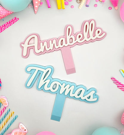 Personalised Cake Name Topper Decoration