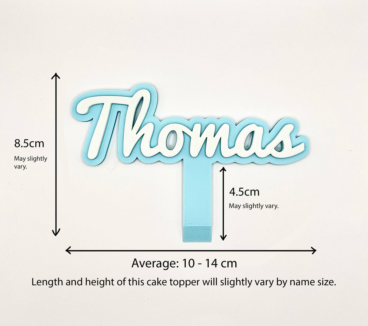 Personalised Cake Name Topper Decoration