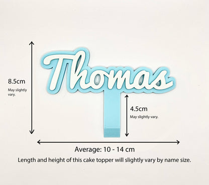 Personalised Cake Name Topper Decoration