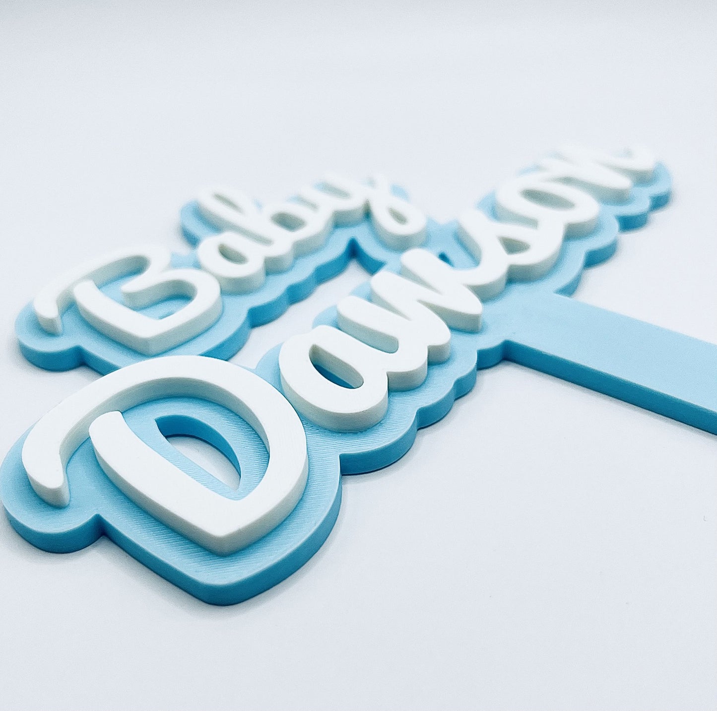 Personalised Baby Shower Cake Topper New Baby Boy Girl