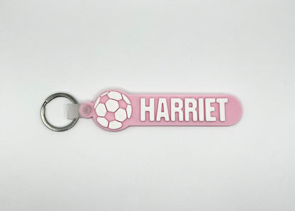 Football Personalised Name Bag Tag