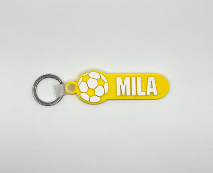 Football Personalised Name Bag Tag